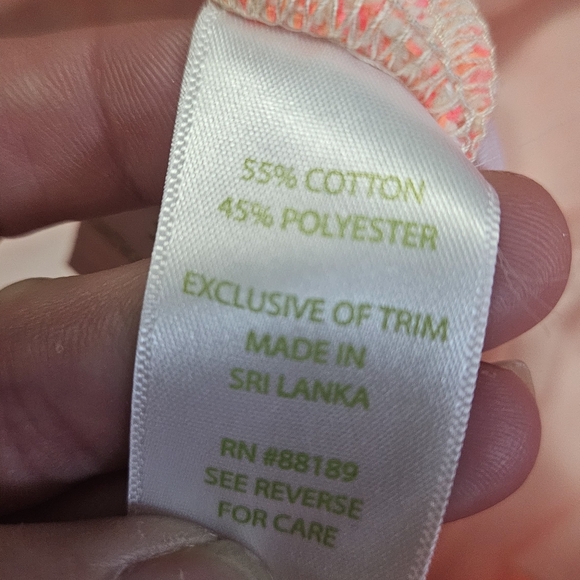 LILLY PULITZER 3" Walsh Textured Shorts In Coral/white. Fringe Detail. Size 4 - Picture 4 of 14